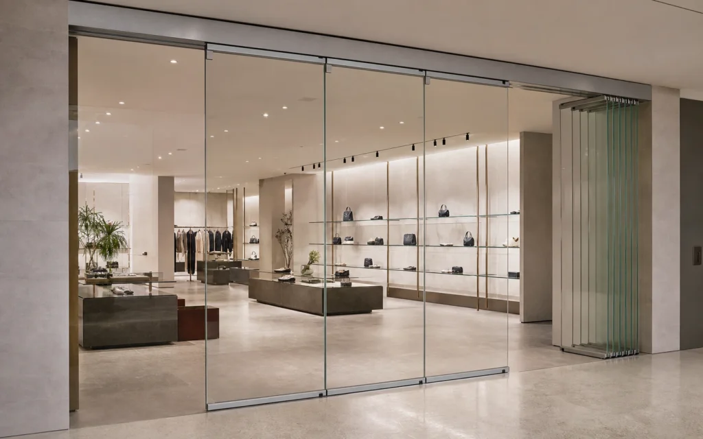 Paredes de Vidro Móveis para Varejo e Showrooms