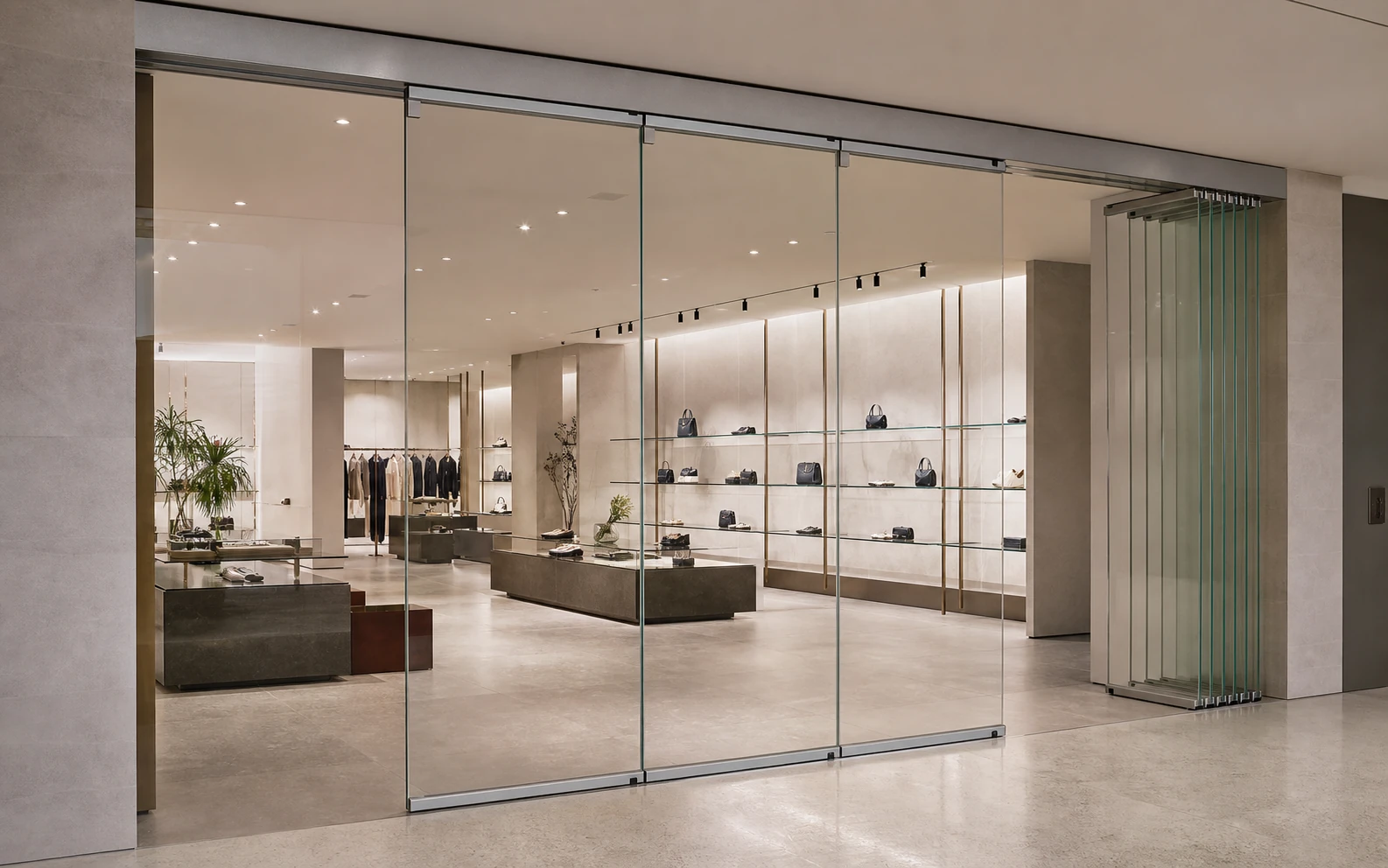 Paredes de Vidro Móveis para Varejo e Showrooms