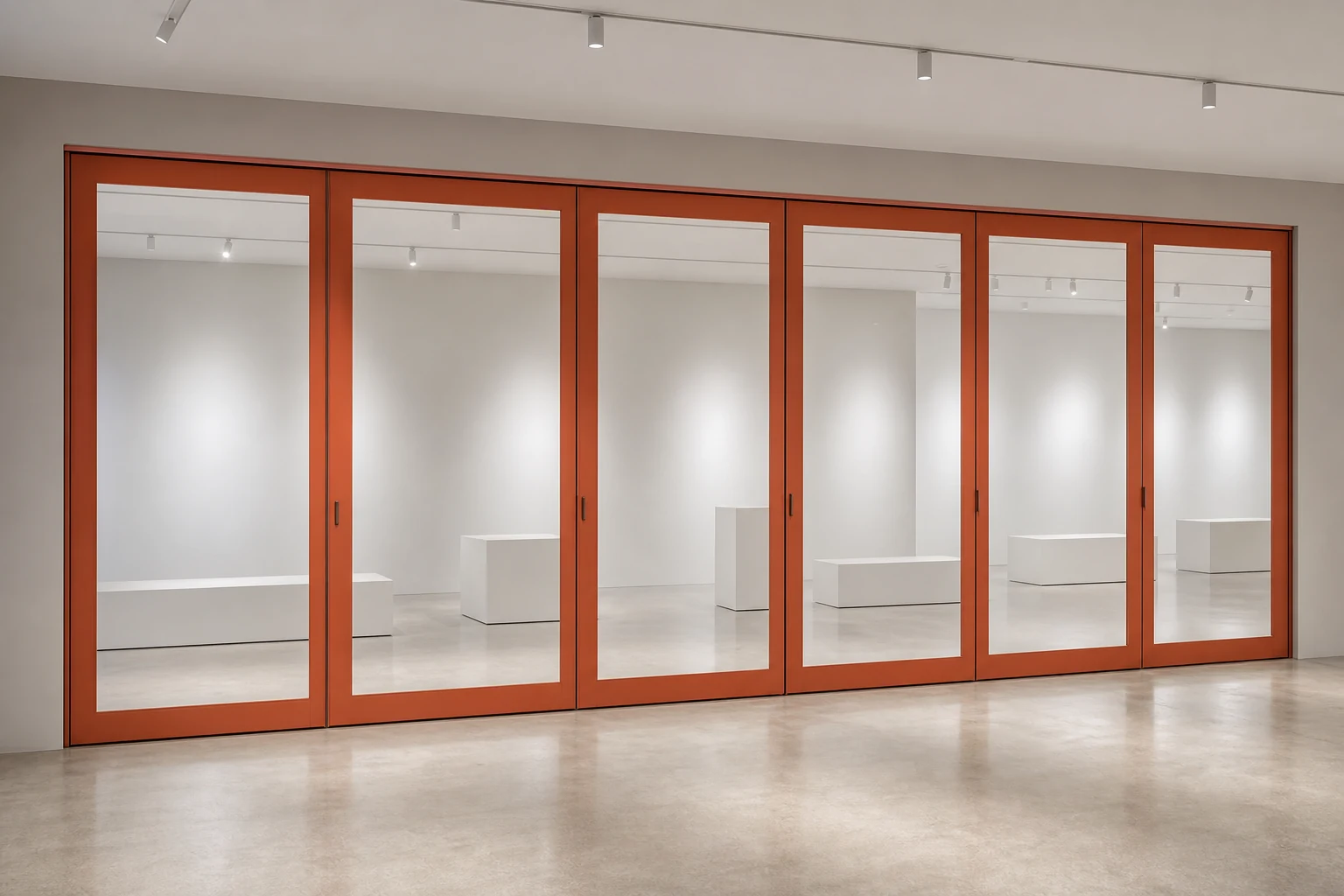 Guia de Aprovação do Quadro de Amostras de Parede de Vidro Móvel — aplicação interior alternativa explicativa do conceito de parede de vidro móvel EBUNGE