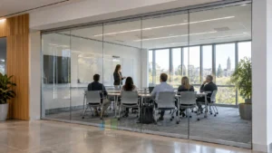 Esclarecimentos de Licitação Que Reformulam uma Proposta de Divisória Móvel de Vidro